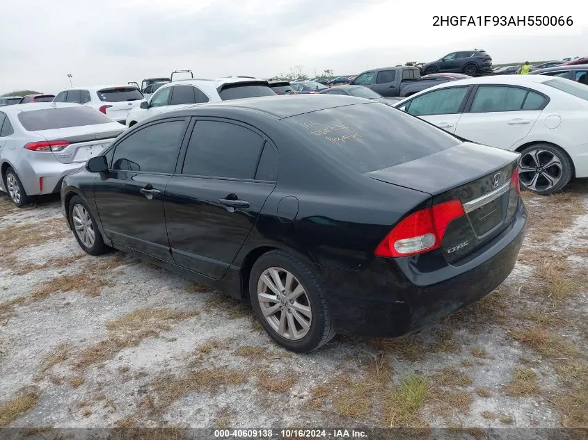 2010 Honda Civic Ex-L VIN: 2HGFA1F93AH550066 Lot: 40609138