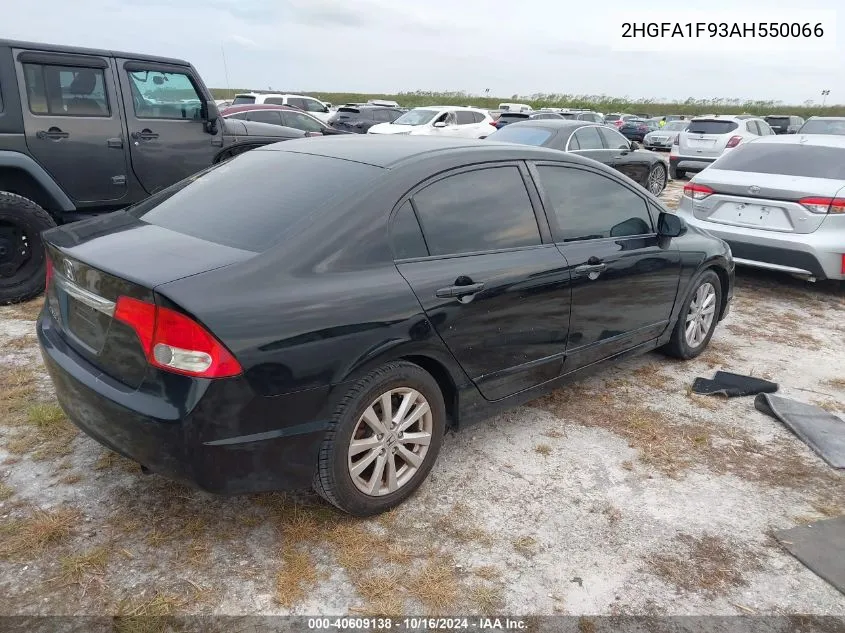 2HGFA1F93AH550066 2010 Honda Civic Ex-L