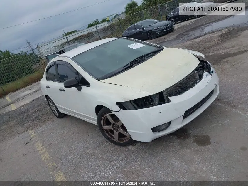 2HGFA1F30AH507980 2010 Honda Civic Vp