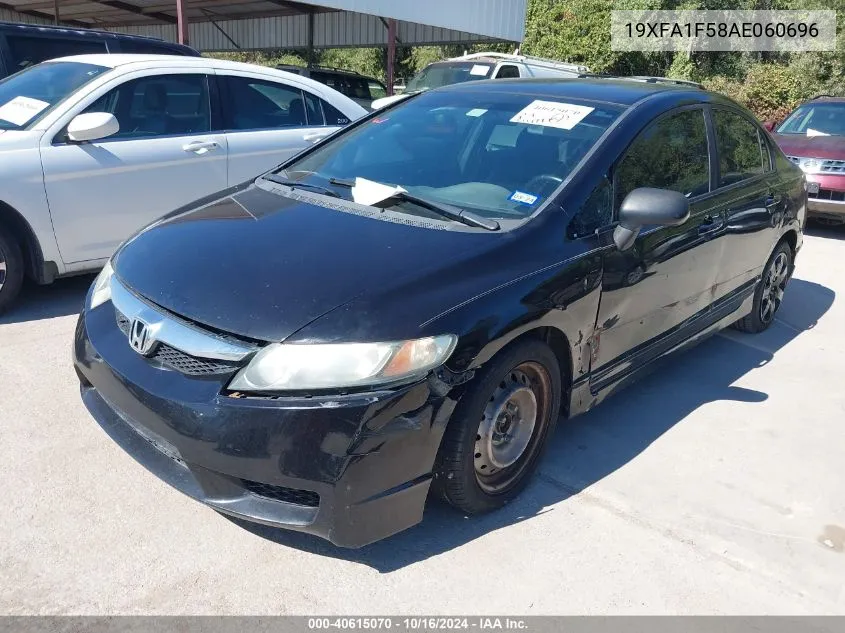 19XFA1F58AE060696 2010 Honda Civic Lx