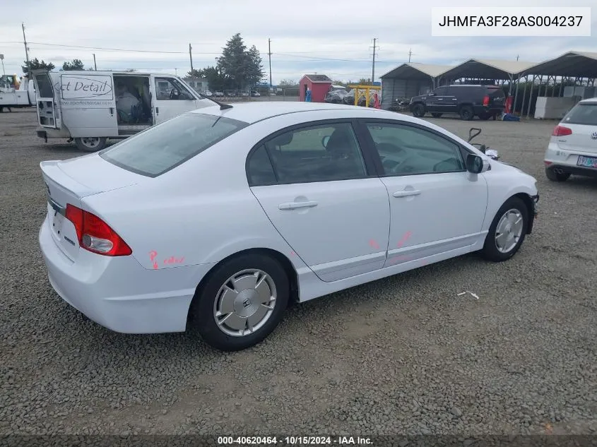 2010 Honda Civic Hybrid VIN: JHMFA3F28AS004237 Lot: 40620464