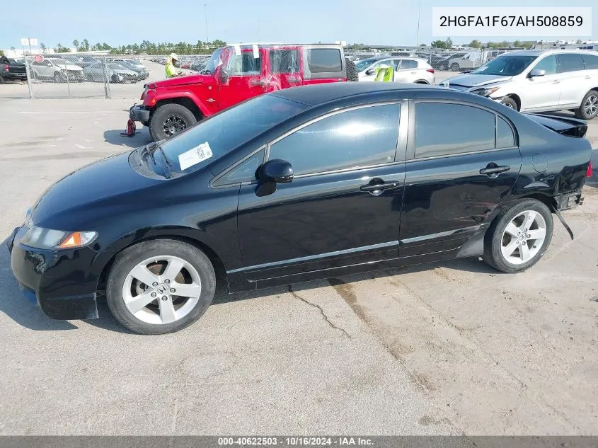 2010 Honda Civic Lx-S VIN: 2HGFA1F67AH508859 Lot: 40622503