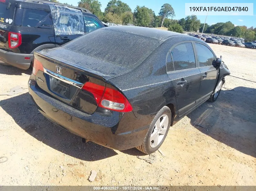 2010 Honda Civic Lx-S VIN: 19XFA1F60AE047840 Lot: 40632527