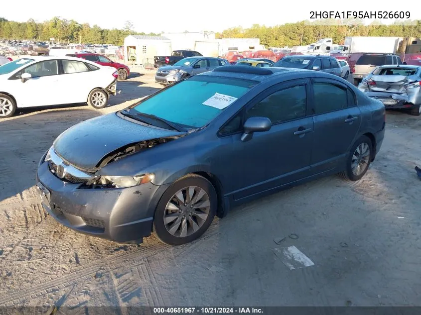 2010 Honda Civic Ex-L VIN: 2HGFA1F95AH526609 Lot: 40864791