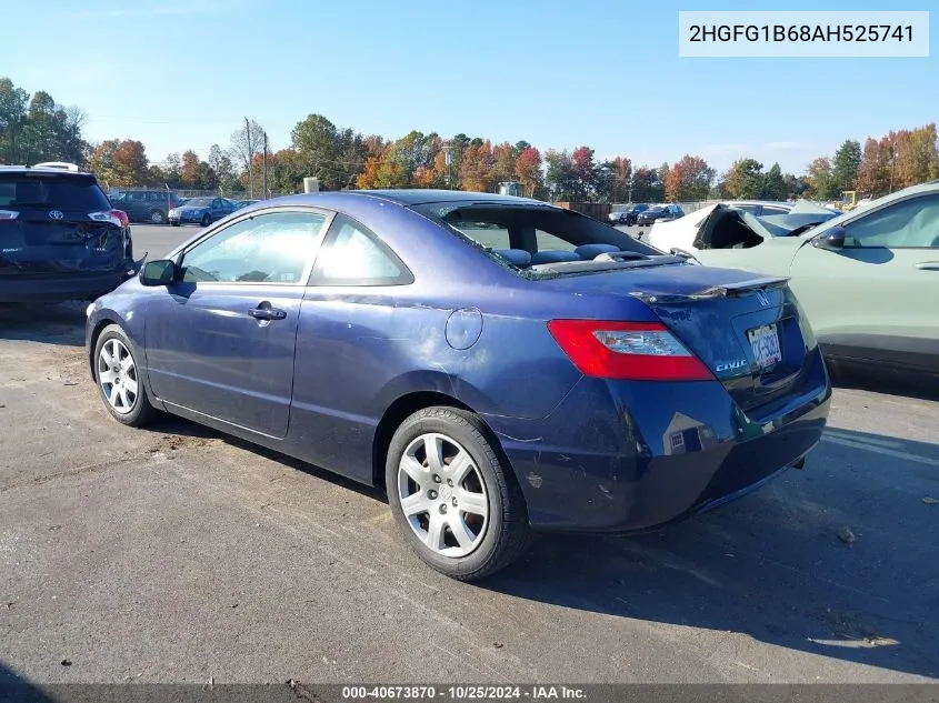 2010 Honda Civic Lx VIN: 2HGFG1B68AH525741 Lot: 40673870