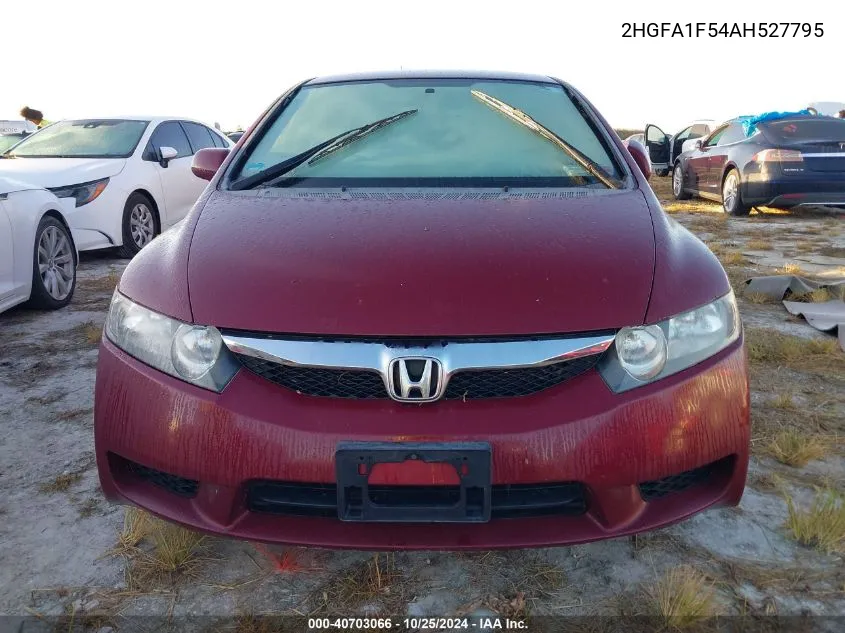 2010 Honda Civic Lx VIN: 2HGFA1F54AH527795 Lot: 40703066