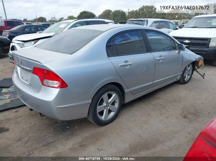 2010 Honda Civic Lx-S VIN: 19XFA1F69AE017672 Lot: 40716709