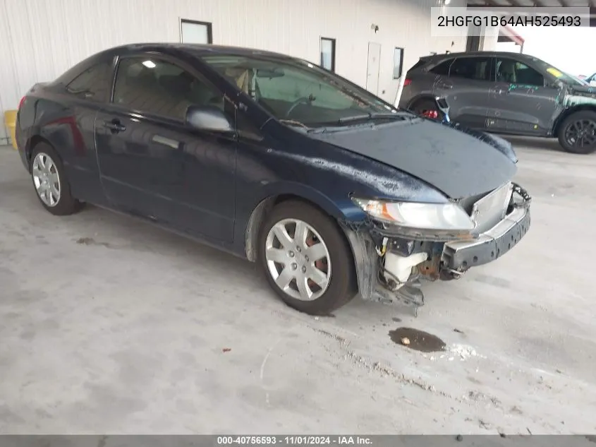 2010 Honda Civic Lx VIN: 2HGFG1B64AH525493 Lot: 40756593