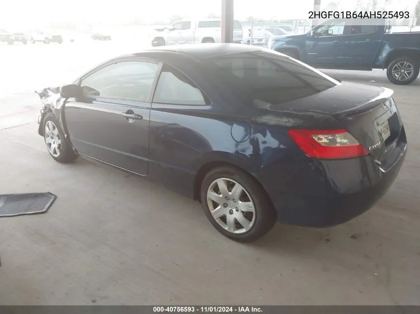 2010 Honda Civic Lx VIN: 2HGFG1B64AH525493 Lot: 40756593