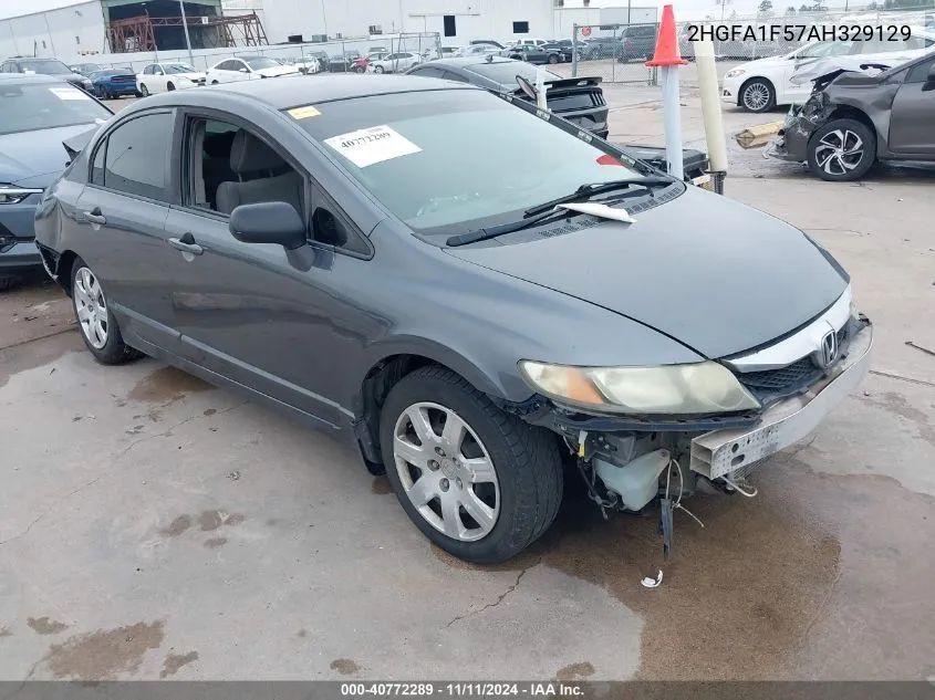 2010 Honda Civic Lx VIN: 2HGFA1F57AH329129 Lot: 40772289