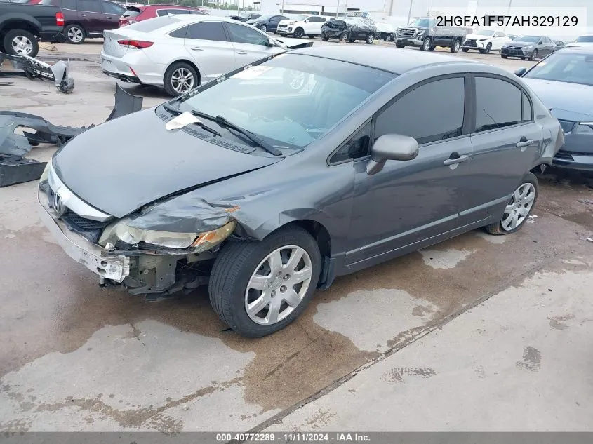 2010 Honda Civic Lx VIN: 2HGFA1F57AH329129 Lot: 40772289