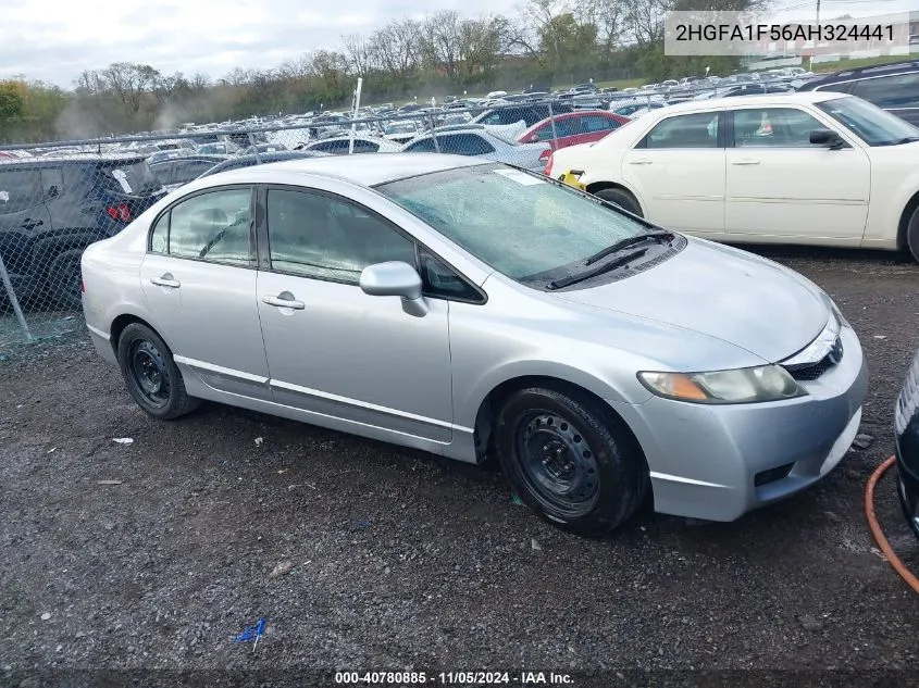 2010 Honda Civic Lx VIN: 2HGFA1F56AH324441 Lot: 40780885