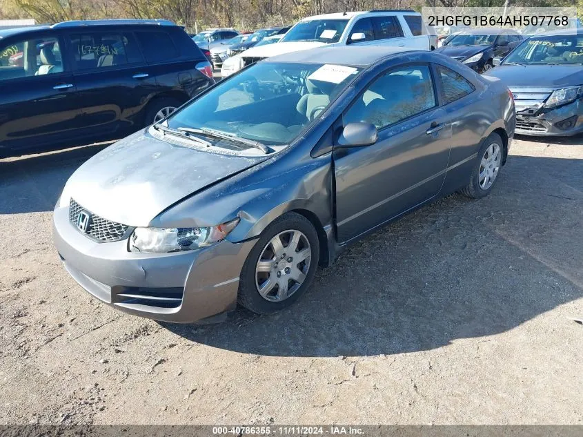 2010 Honda Civic Lx VIN: 2HGFG1B64AH507768 Lot: 40786355