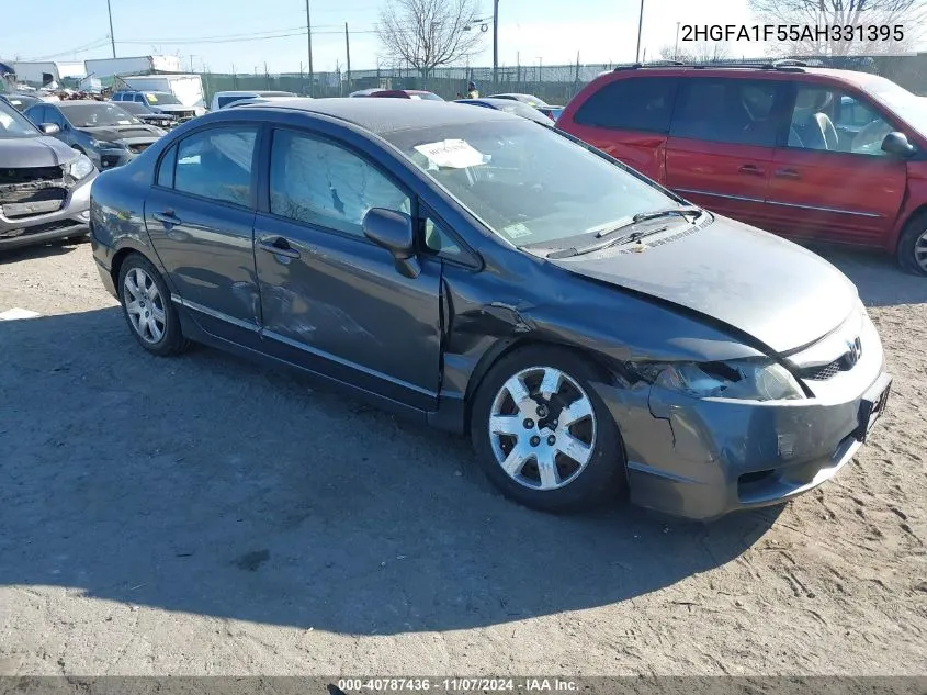 2010 Honda Civic Lx VIN: 2HGFA1F55AH331395 Lot: 40787436