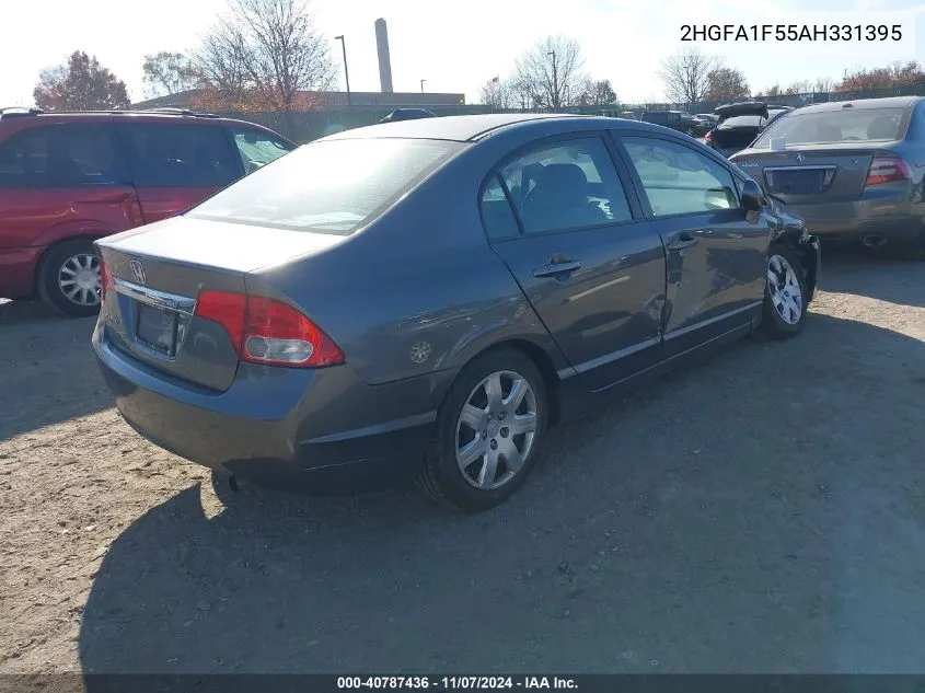 2010 Honda Civic Lx VIN: 2HGFA1F55AH331395 Lot: 40787436