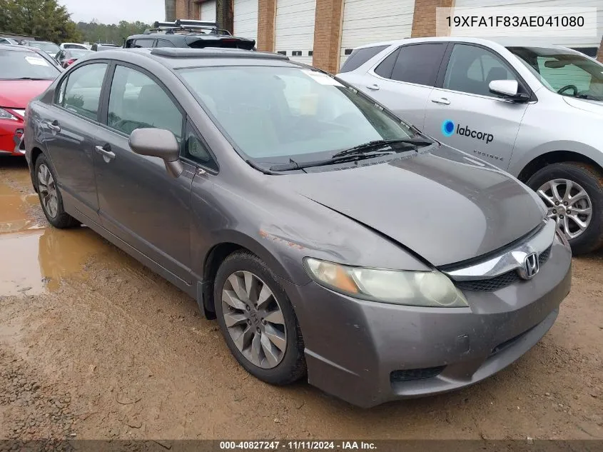 2010 Honda Civic Ex VIN: 19XFA1F83AE041080 Lot: 40827247