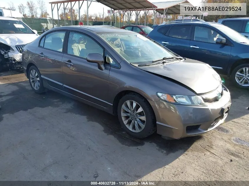 2010 Honda Civic Ex VIN: 19XFA1F88AE029524 Lot: 40832728