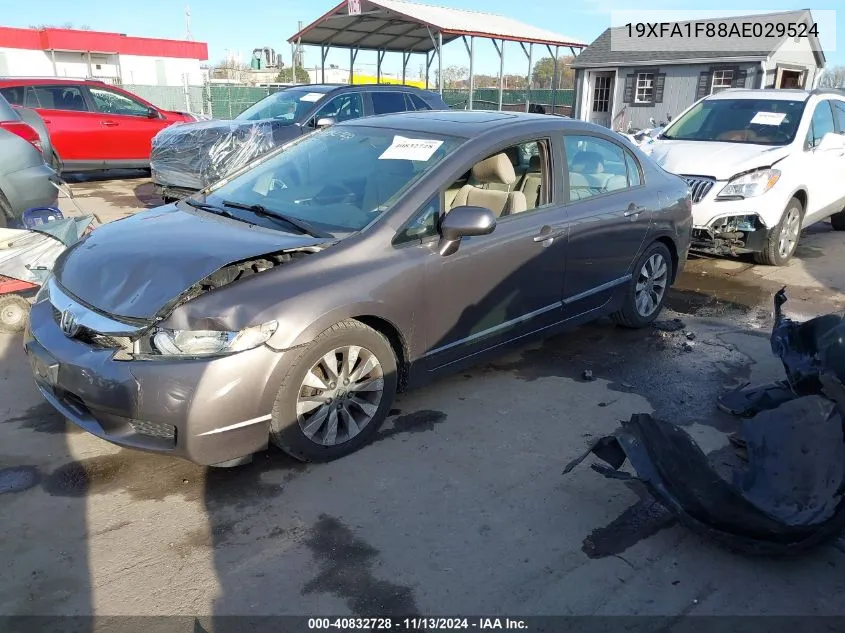 2010 Honda Civic Ex VIN: 19XFA1F88AE029524 Lot: 40832728