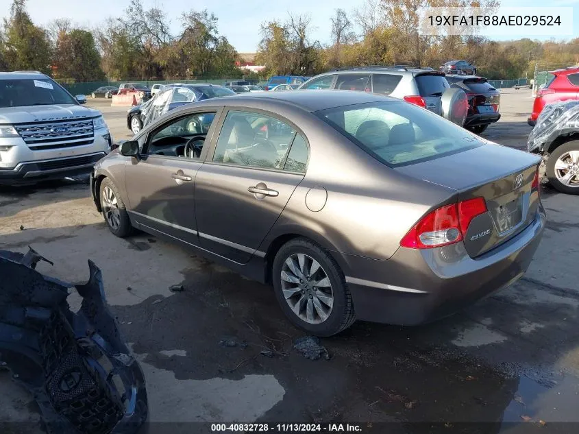 2010 Honda Civic Ex VIN: 19XFA1F88AE029524 Lot: 40832728