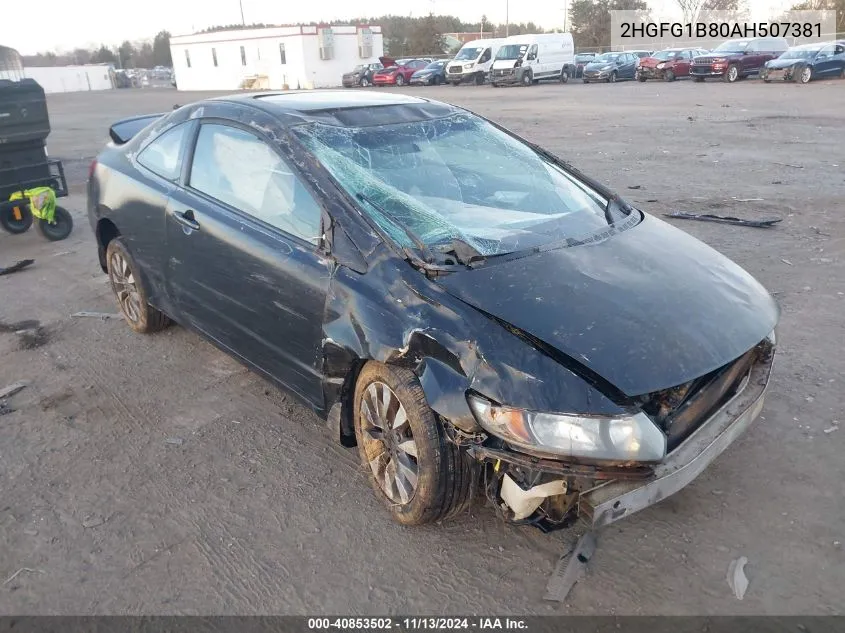 2010 Honda Civic Ex VIN: 2HGFG1B80AH507381 Lot: 40853502