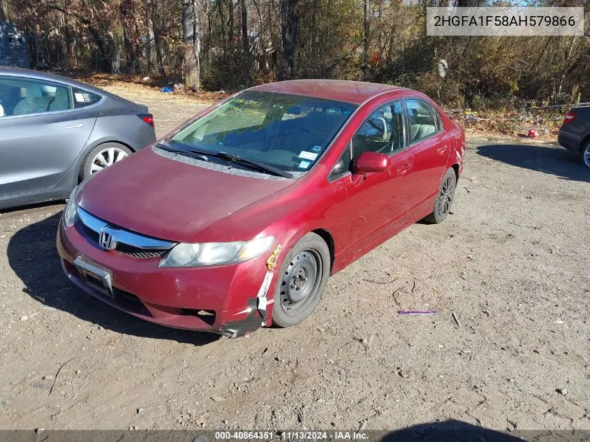 2010 Honda Civic Lx VIN: 2HGFA1F58AH579866 Lot: 40864351