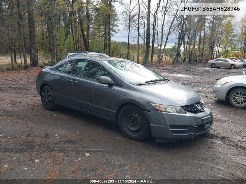 2010 Honda Civic Lx VIN: 2HGFG1B68AH528946 Lot: 40877203