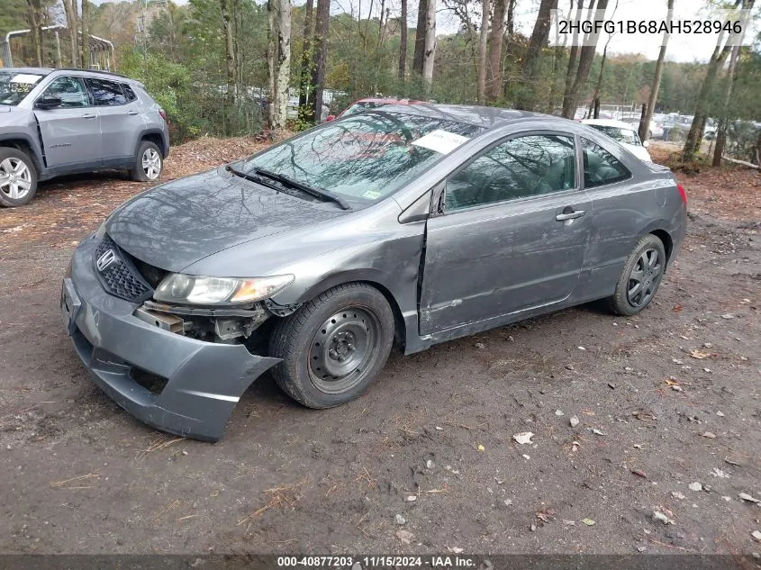 2010 Honda Civic Lx VIN: 2HGFG1B68AH528946 Lot: 40877203