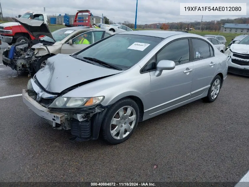 2010 Honda Civic Lx VIN: 19XFA1F54AE012080 Lot: 40884072