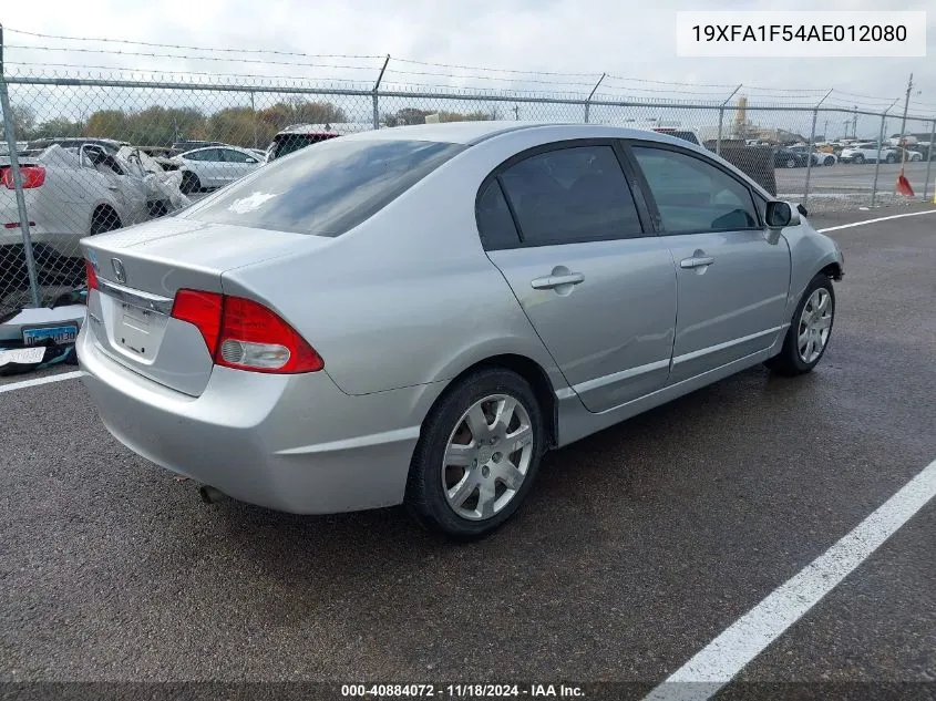 2010 Honda Civic Lx VIN: 19XFA1F54AE012080 Lot: 40884072