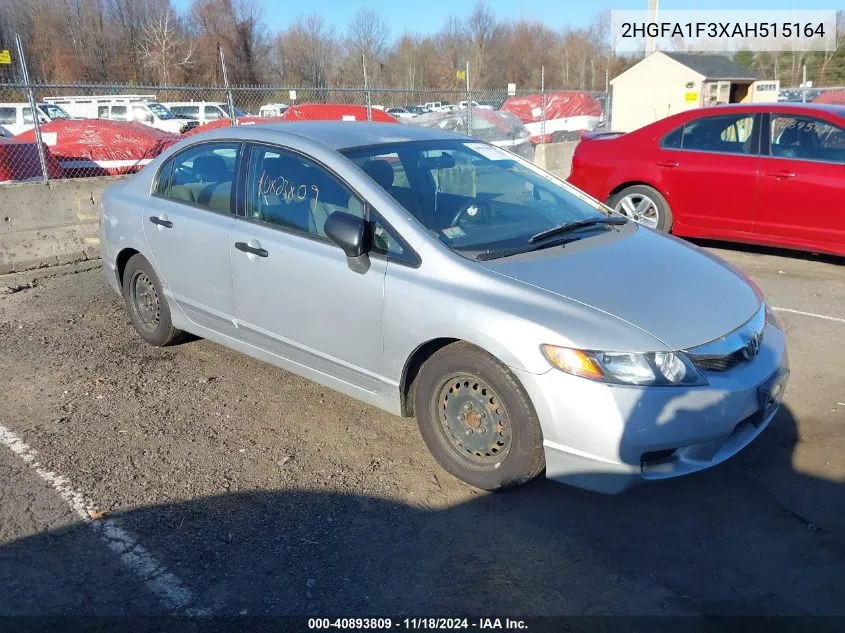 2010 Honda Civic Vp VIN: 2HGFA1F3XAH515164 Lot: 40893809