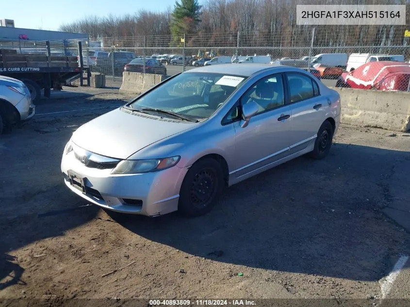 2010 Honda Civic Vp VIN: 2HGFA1F3XAH515164 Lot: 40893809