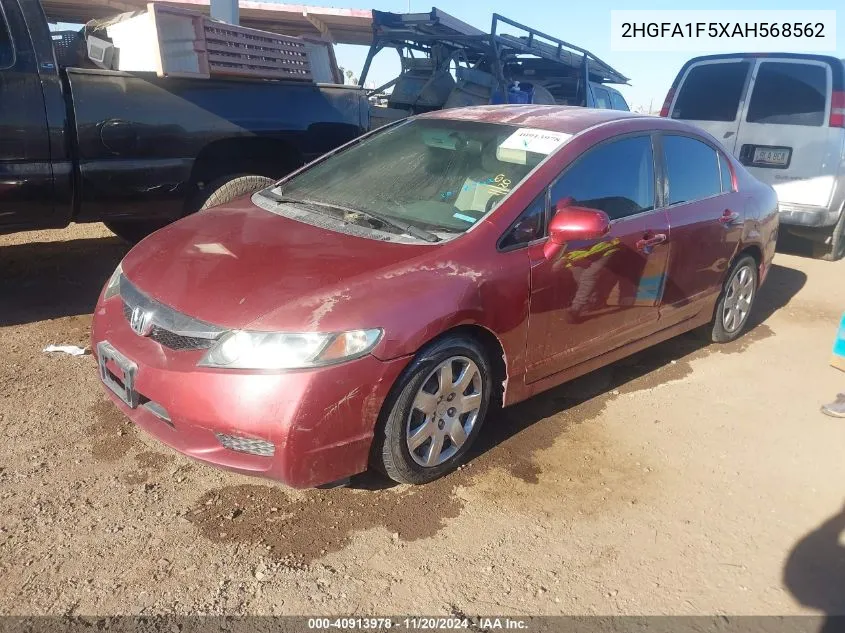 2010 Honda Civic Lx VIN: 2HGFA1F5XAH568562 Lot: 40913978