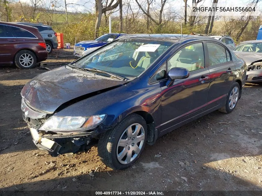 2010 Honda Civic Lx VIN: 2HGFA1F56AH556604 Lot: 40917734