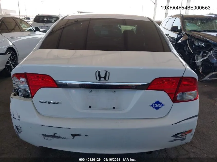 2011 Honda Civic Gx VIN: 19XFA4F54BE000563 Lot: 40510098