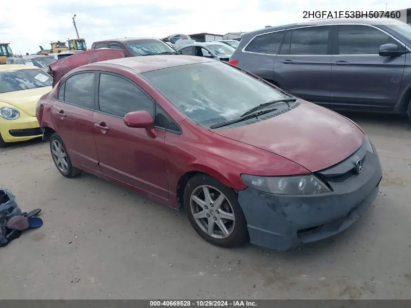 2011 Honda Civic Lx VIN: 2HGFA1F53BH507460 Lot: 40669528