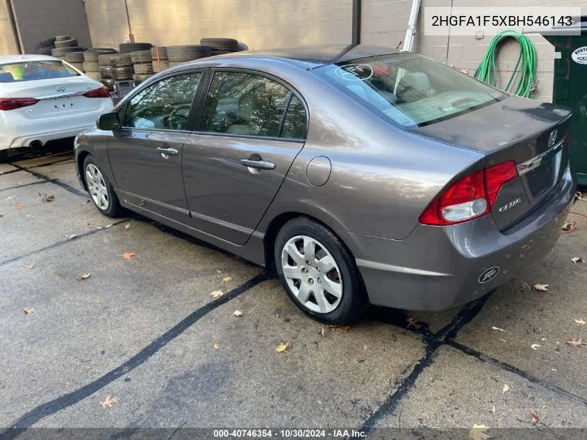 2011 Honda Civic Lx VIN: 2HGFA1F5XBH546143 Lot: 40746354