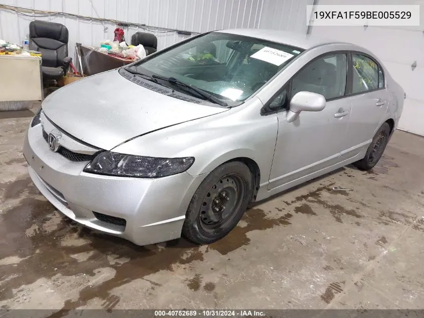 19XFA1F59BE005529 2011 Honda Civic Lx