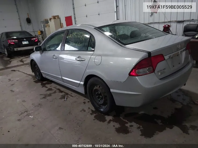 19XFA1F59BE005529 2011 Honda Civic Lx