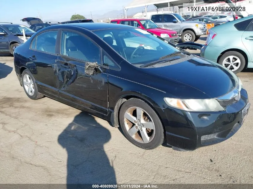 2011 Honda Civic Lx-S VIN: 19XFA1F69BE020928 Lot: 40809928