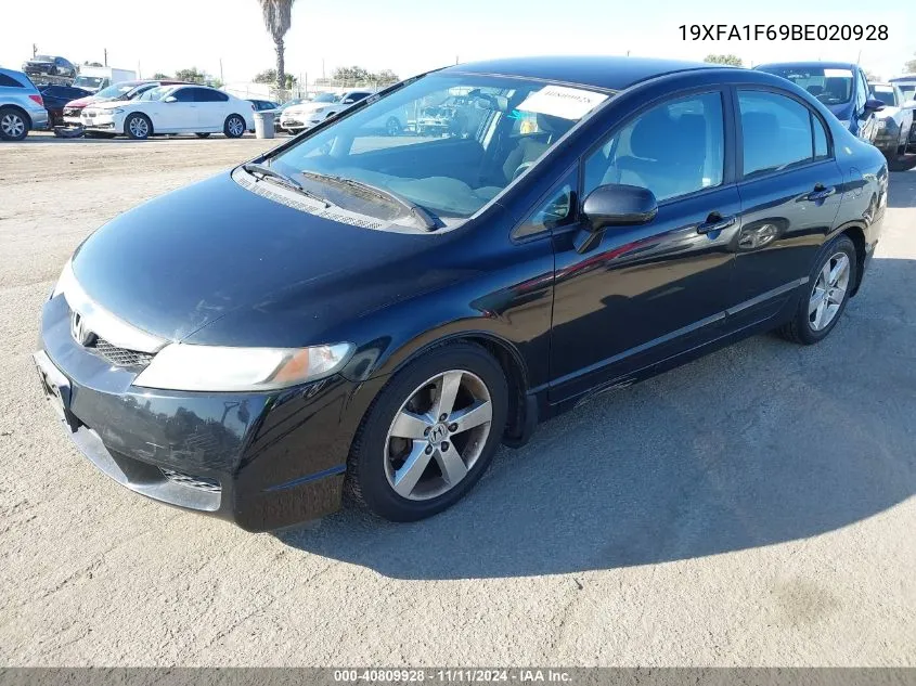 2011 Honda Civic Lx-S VIN: 19XFA1F69BE020928 Lot: 40809928