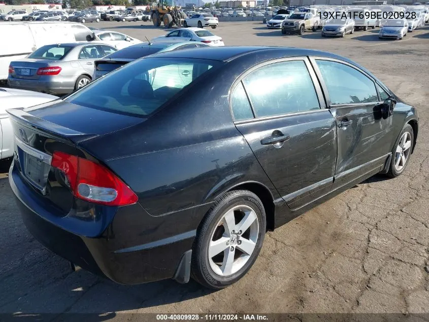 2011 Honda Civic Lx-S VIN: 19XFA1F69BE020928 Lot: 40809928