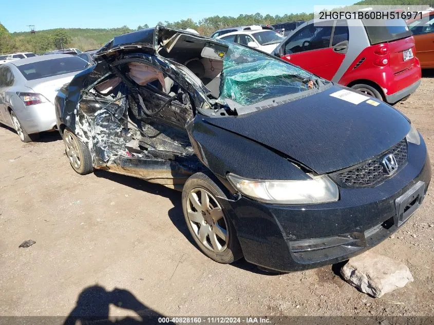 2011 Honda Civic Lx VIN: 2HGFG1B60BH516971 Lot: 40828160