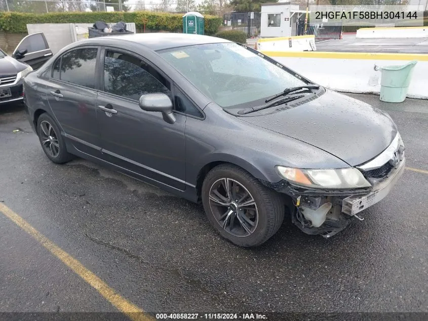 2011 Honda Civic Lx VIN: 2HGFA1F58BH304144 Lot: 40858227