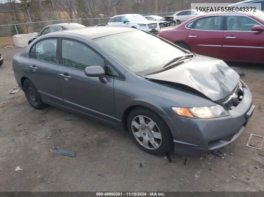 2011 Honda Civic Lx VIN: 19XFA1F55BE043372 Lot: 40860281