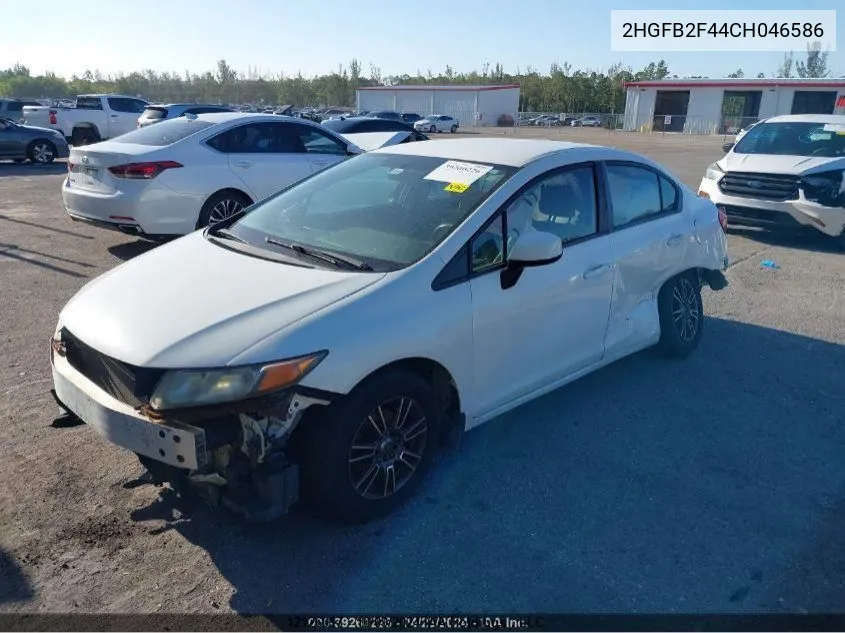 2012 Honda Civic Sdn VIN: 2HGFB2F44CH046586 Lot: 12126017