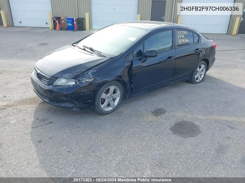 2HGFB2F97CH006336 2012 Honda Civic Ex-L