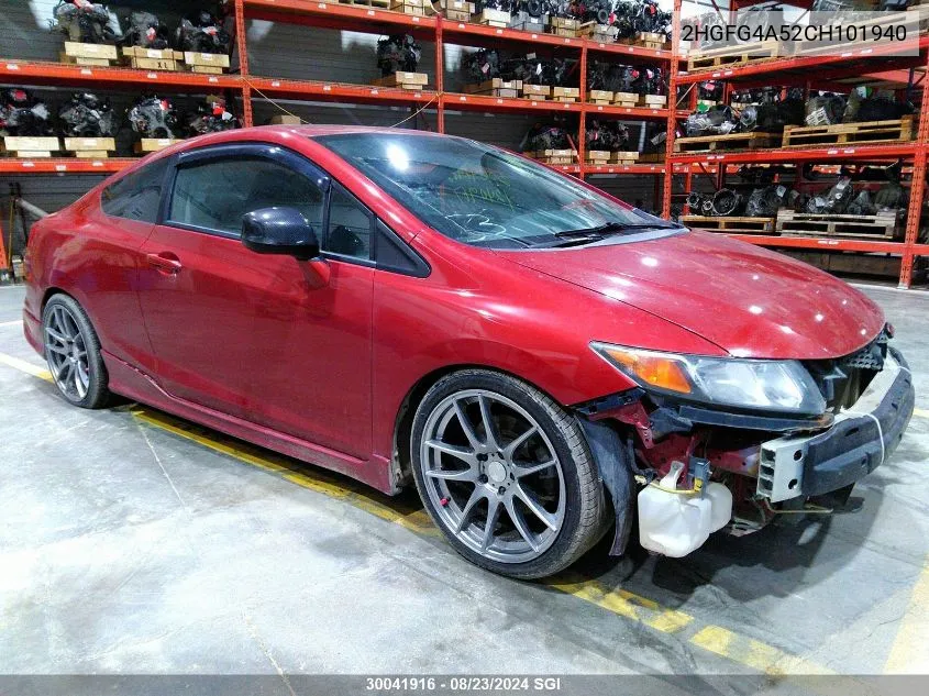 2HGFG4A52CH101940 2012 Honda Civic Si