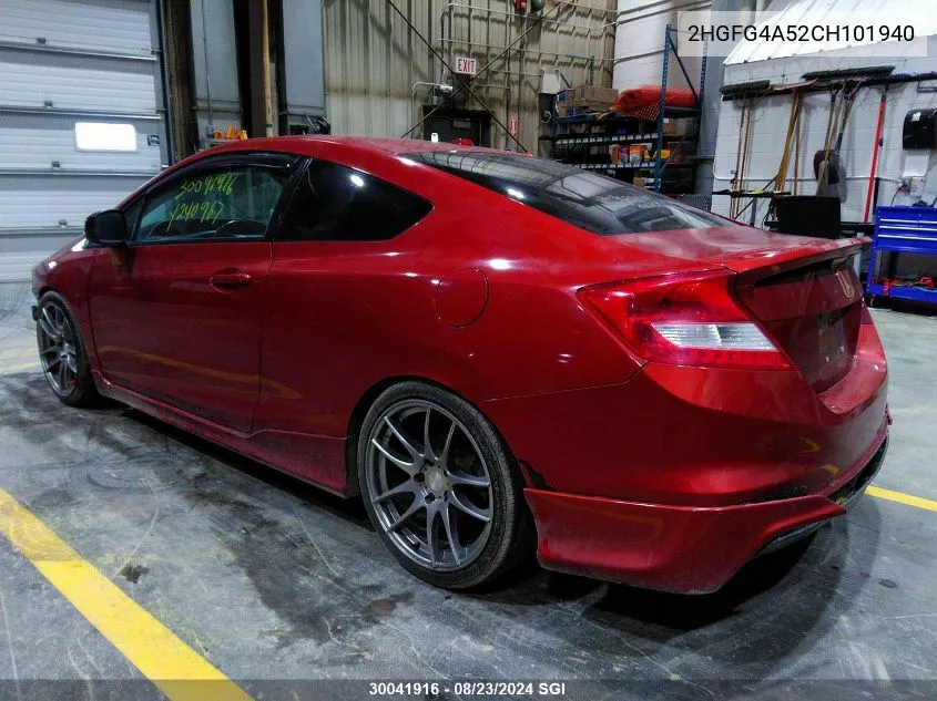 2HGFG4A52CH101940 2012 Honda Civic Si