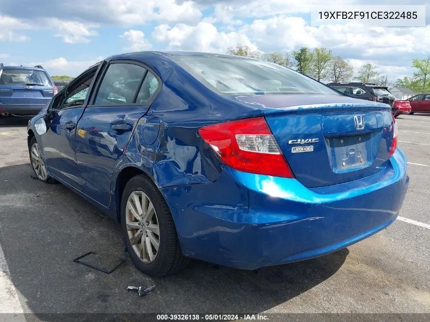 19XFB2F91CE322485 2012 Honda Civic Ex-L