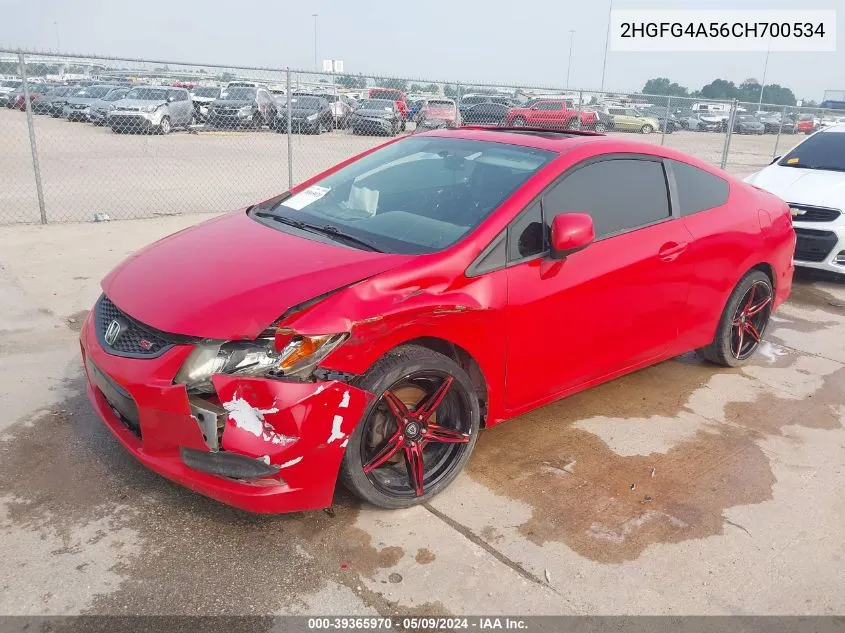 2HGFG4A56CH700534 2012 Honda Civic Si